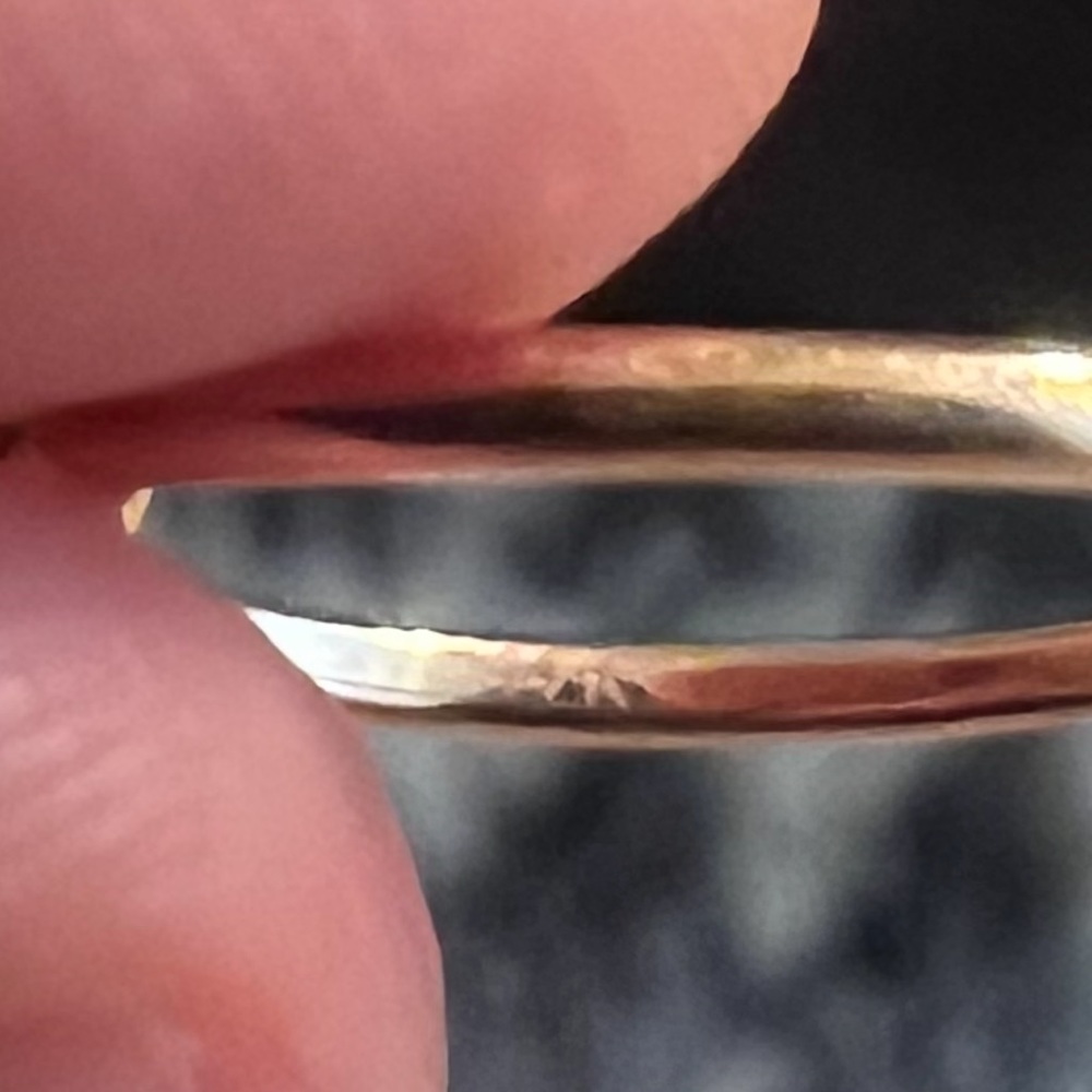 14k Solid Rose Gold Adjustable Two Ball Ring - image 4